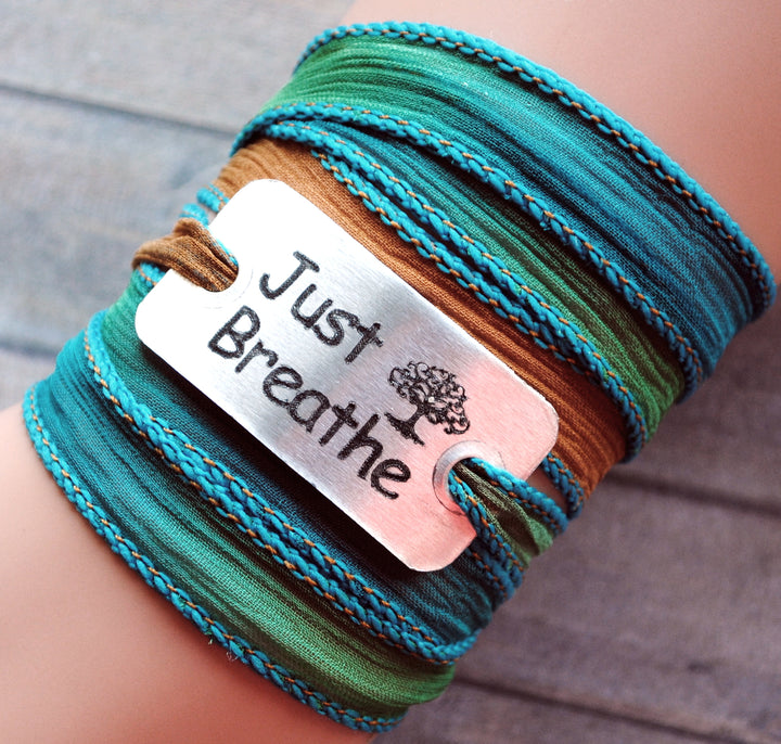 Premium Boho Wrap Just Breathe | Boho Wrap Just Breathe| Mandala Stone