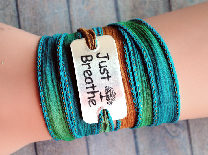 Premium Boho Wrap Just Breathe | Boho Wrap Just Breathe| Mandala Stone