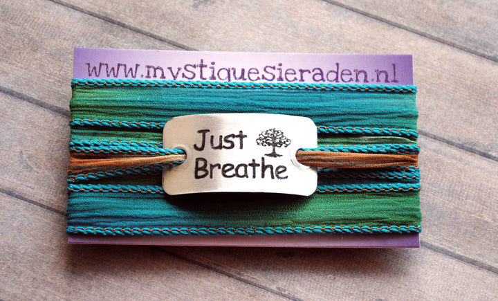 Premium Boho Wrap Just Breathe | Boho Wrap Just Breathe| Mandala Stone