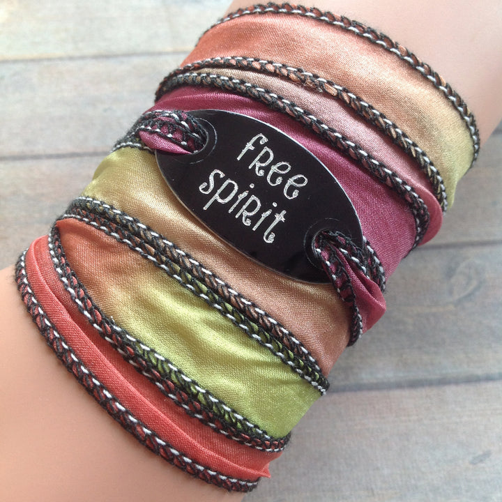 Boho Silk Wrap | Boho Silk Wrap Free Spirit | Mandala Stone