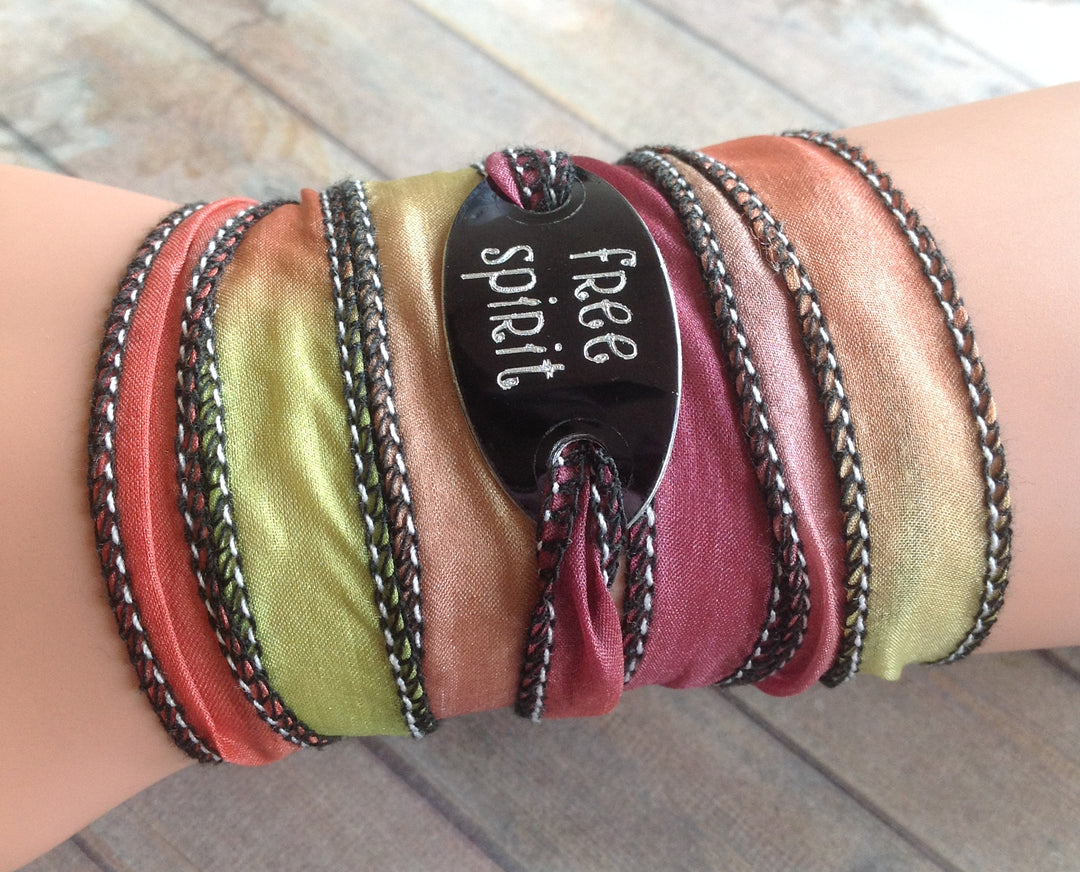 Boho Silk Wrap | Boho Silk Wrap Free Spirit | Mandala Stone