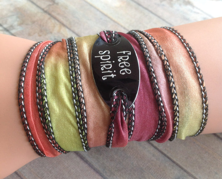 Boho Silk Wrap | Boho Silk Wrap Free Spirit | Mandala Stone