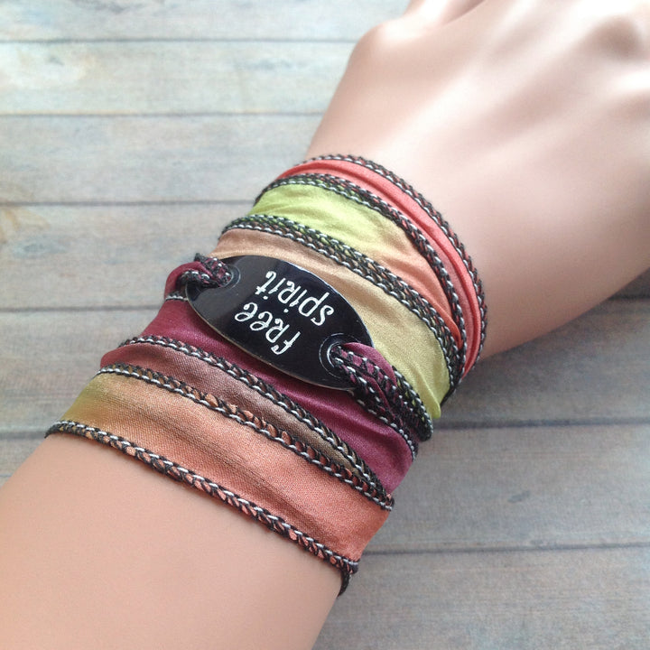 Boho Silk Wrap | Boho Silk Wrap Free Spirit | Mandala Stone