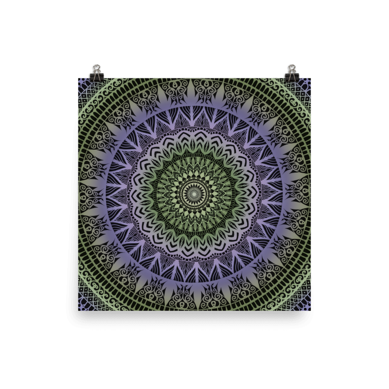 Poster Mandala Ontwerp "Mehndi Magie"