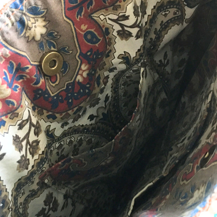 Bohemian Crossbody Bag with Hand-Painted Mandala – Made from Tree Bark