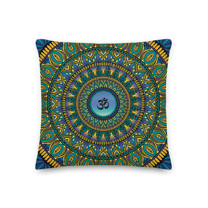 Sacred Serenity: Mandala kussenhoes met Ohm-symbool