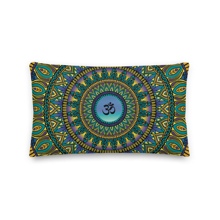 Sacred Serenity: Mandala kussenhoes met Ohm-symbool