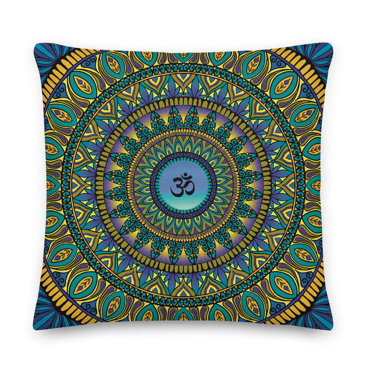 Sacred Serenity: Mandala kussenhoes met Ohm-symbool