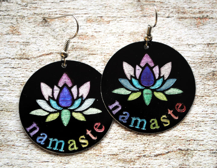 Lotus Namaste Oorbellen