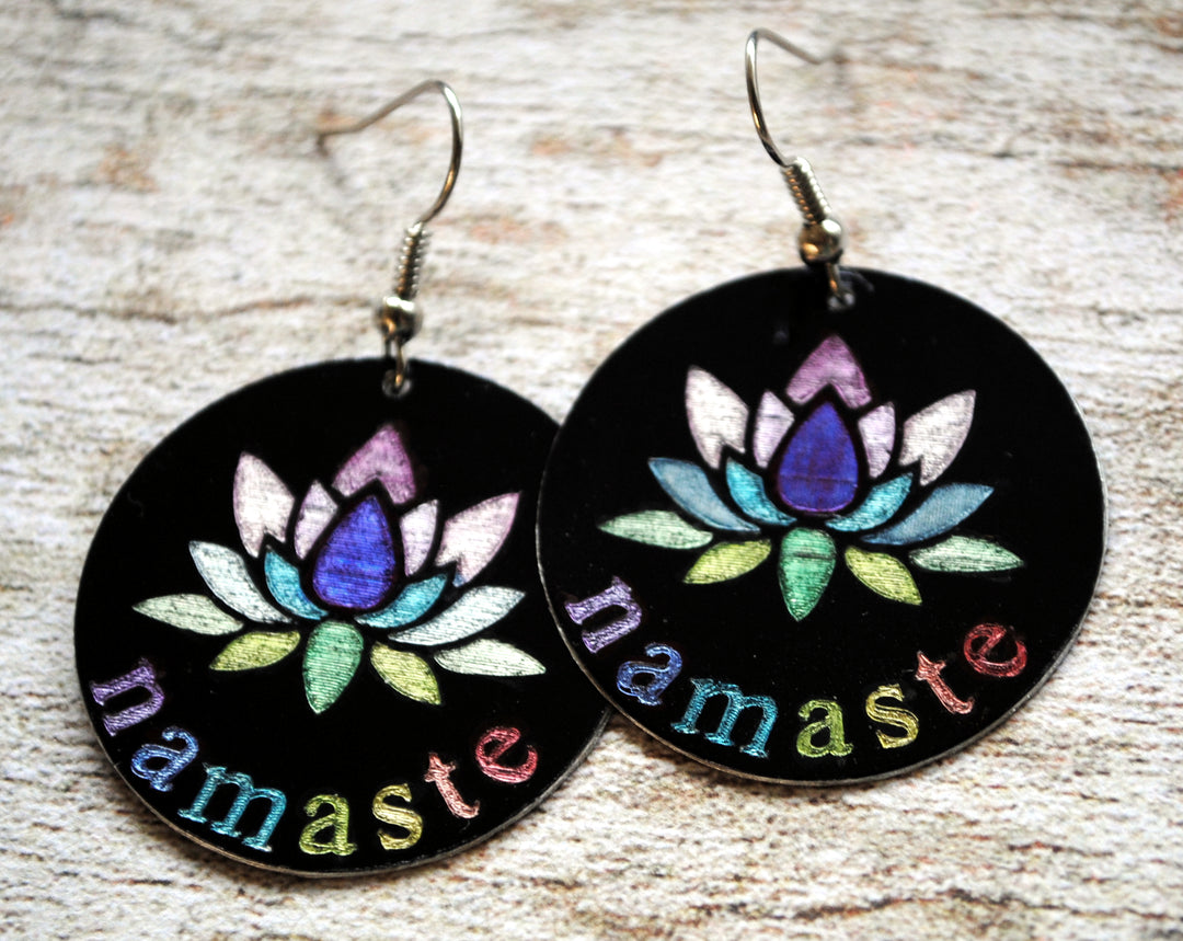 Lotus Namaste Oorbellen