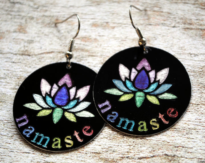 Lotus Namaste Oorbellen