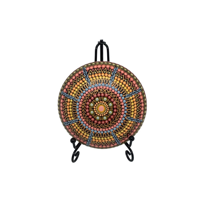 Mandala Stone in Pastel Colors medium