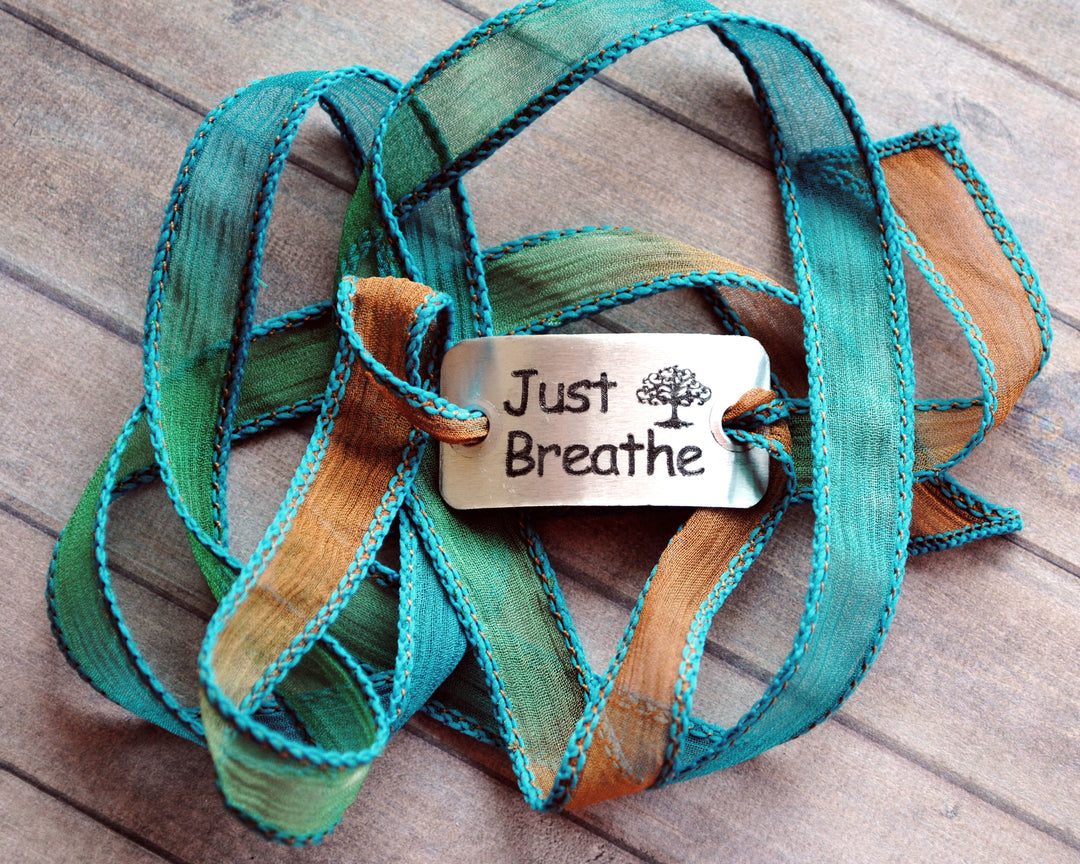 Premium Boho Wrap Just Breathe | Boho Wrap Just Breathe| Mandala Stone