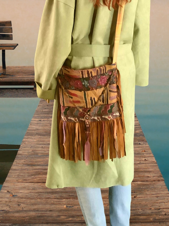 Sturdy Boho Camel Festival Bag