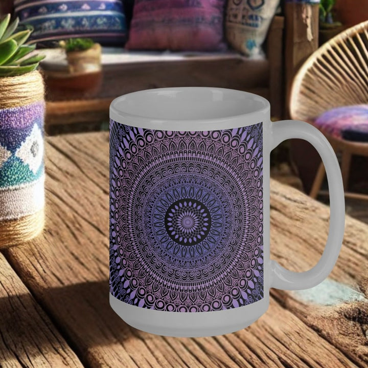 Mystical Lavender: Light Pink& Light Lavender Mandala Mug