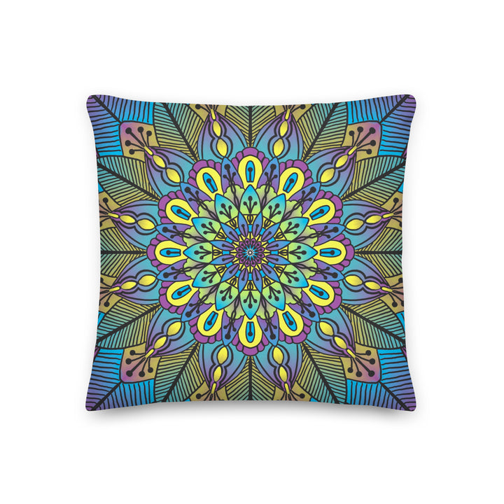 Blossoming Harmony: Flower Mandala Pillow Cover