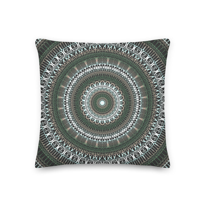 Enchanted Forest: Mandala-kussenhoes in sereen groen