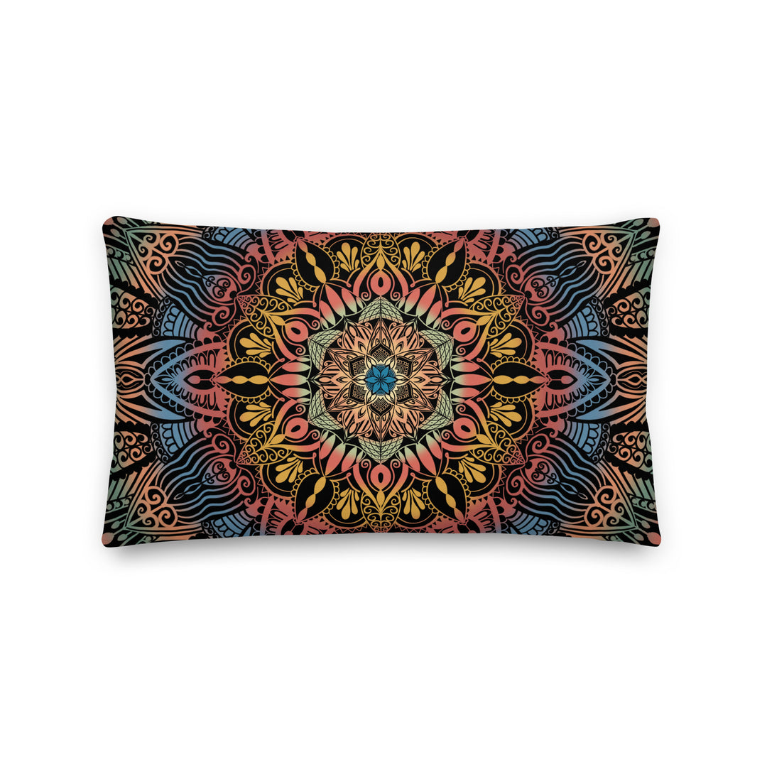 Dynamic Splendor: psychedelische mandala-kussensloop