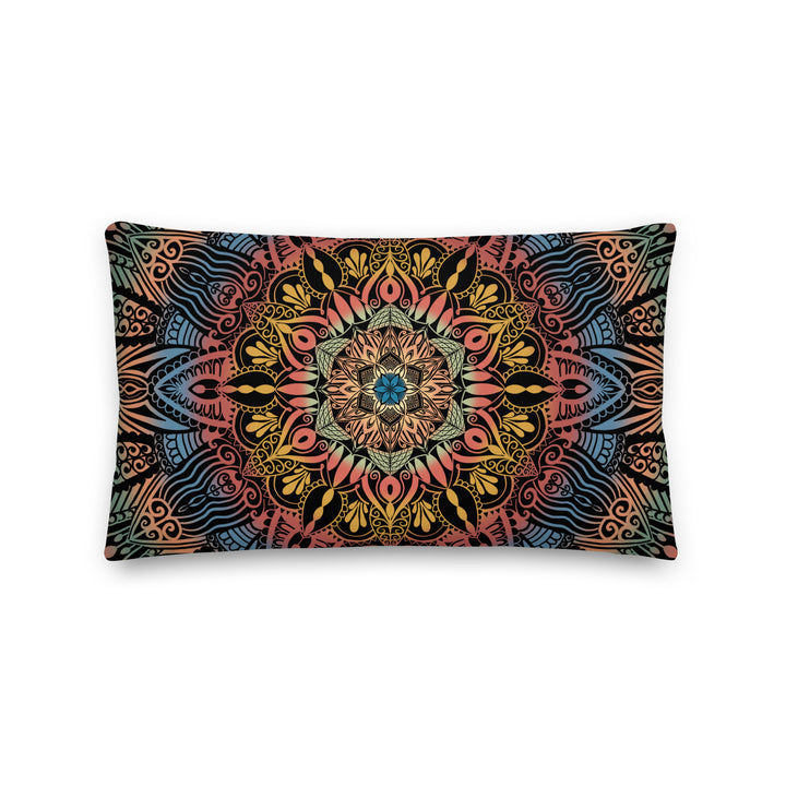 Dynamic Splendor: psychedelische mandala-kussensloop