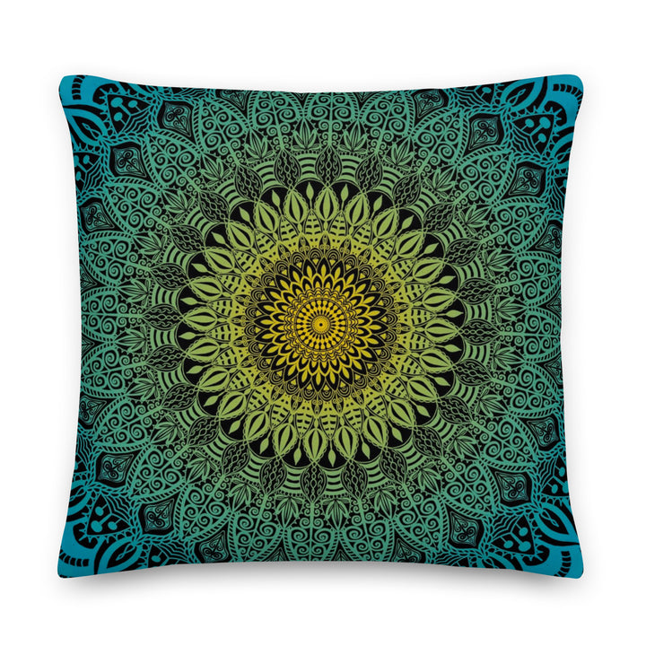 Blue Lagoon : Mandala Pillow Cover for Tranquil Moments