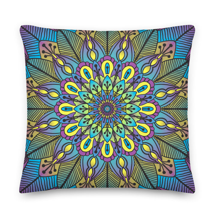 Blossoming Harmony: Flower Mandala Pillow Cover
