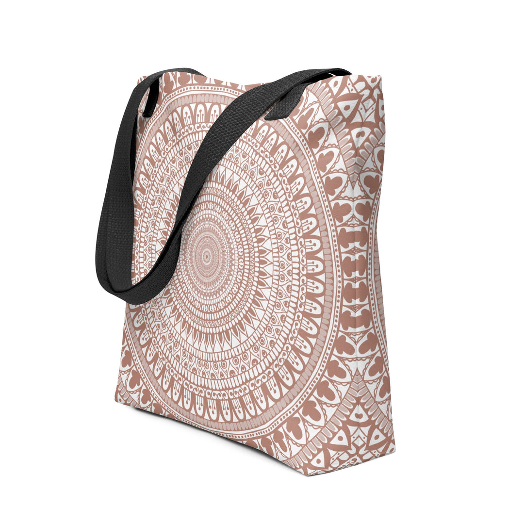 mandala tote bag white terracotta boho tote bag double sided print polyester tote bag