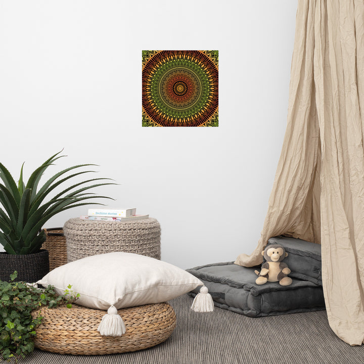 Poster Mandala Design "Rustic Charm"