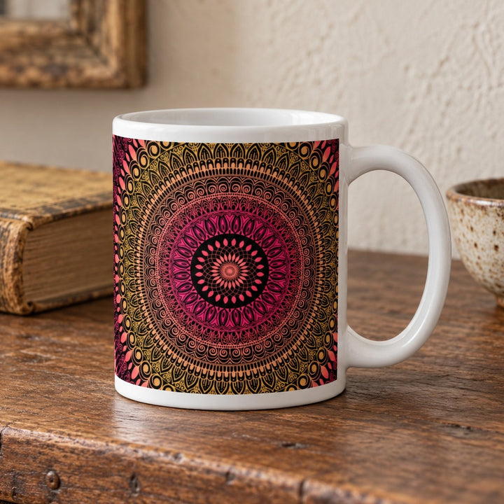 Bohemian Sunshine: Mehndi Mandala mok in zomerkleuren