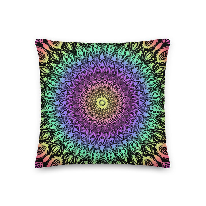 Boho Dreams Throw Pillow | Vivid Mandala Throw Pillow | Mandala Stone