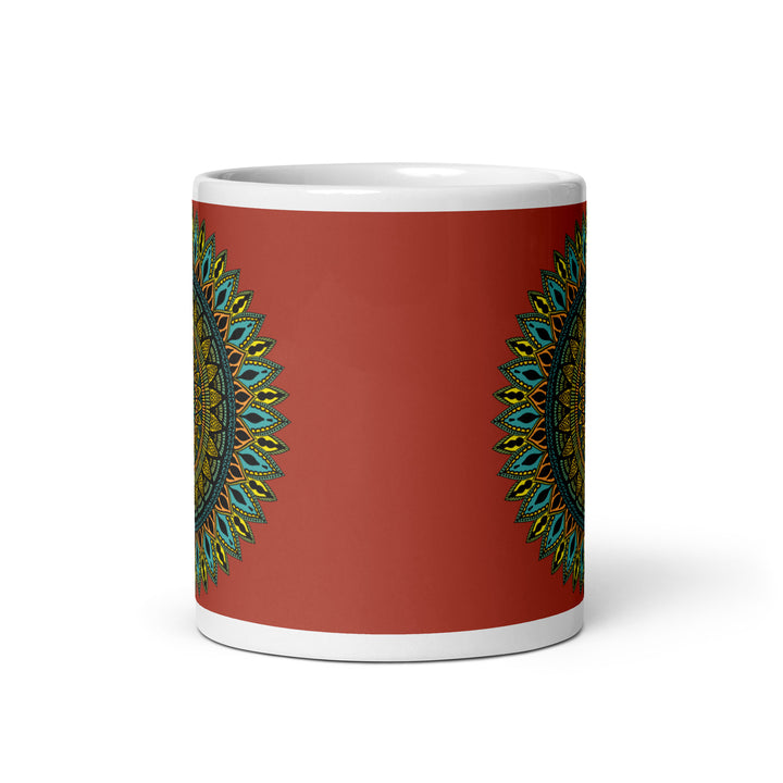 Southwestern Serenity: Carmine Mandala Mug