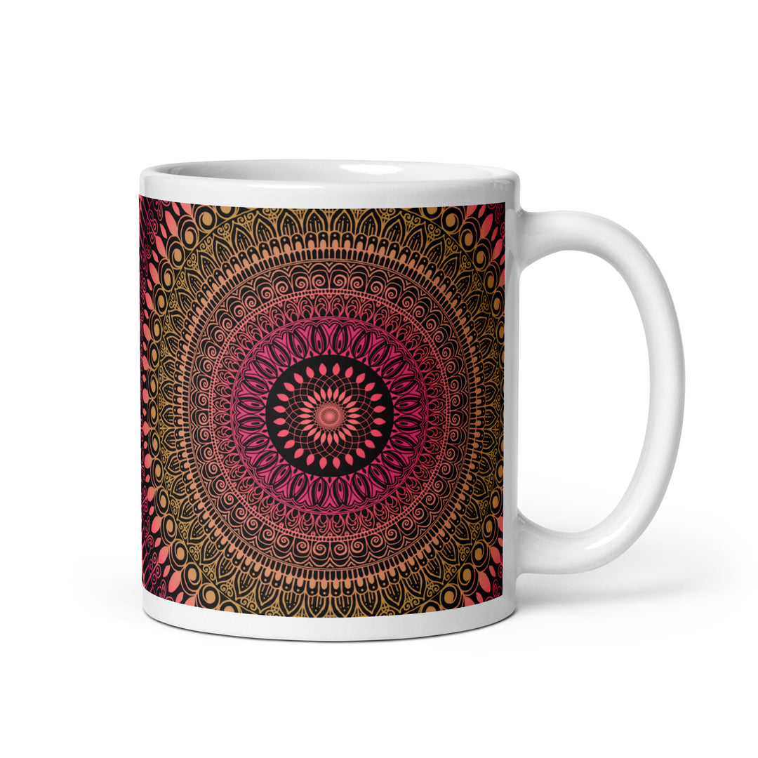 Bohemian Sunshine Mug | Mehndi Mandala Mug | Mandala Stone