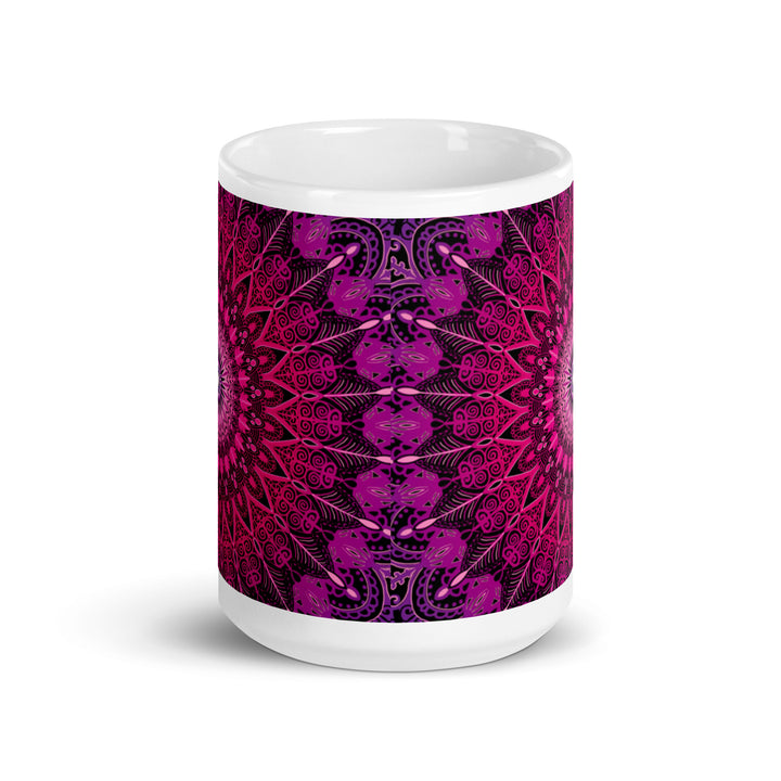 Pretty in Pink: Mandala Mug in Bright Pink Colors